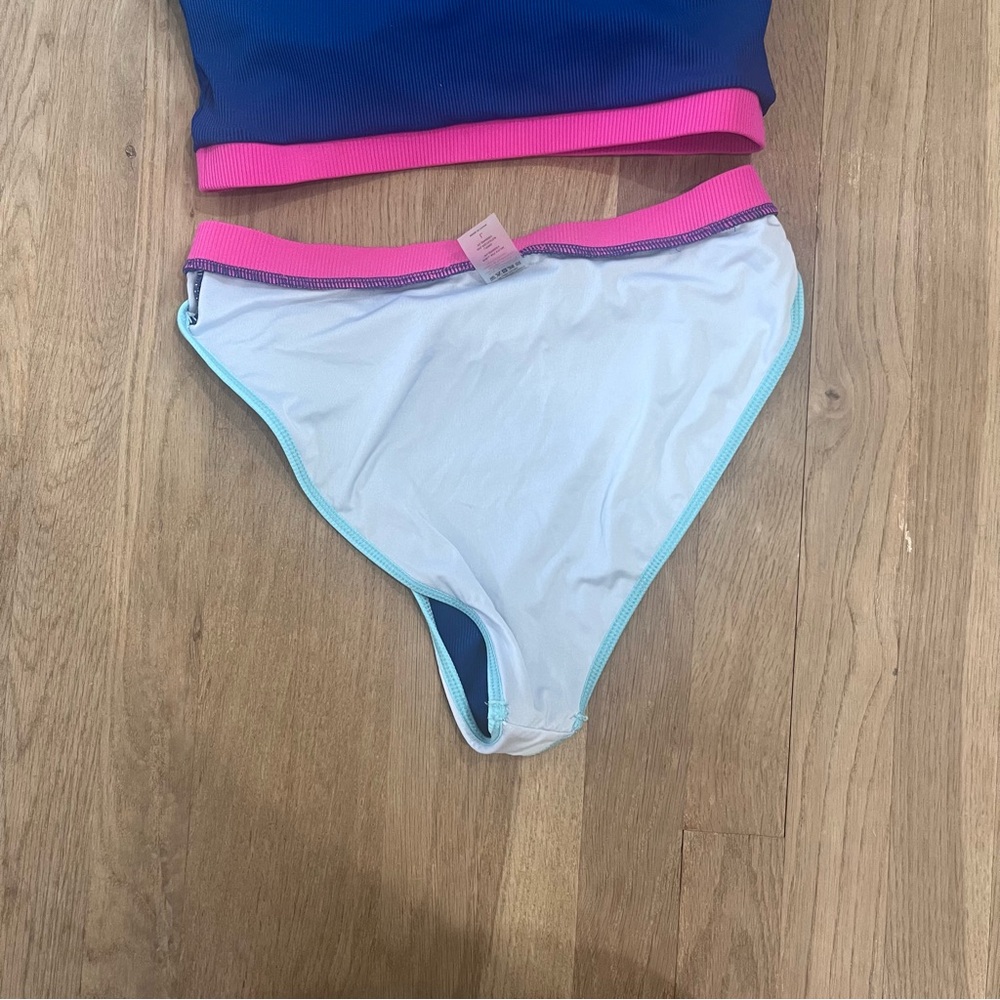 NWOT 2-Piece Surfer Bikini | Bright Blue | Size L - Picture 6 of 7